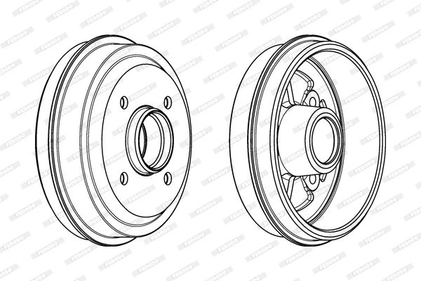 FERODO FDR329158 Tamburo freno