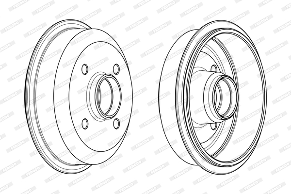 FERODO FDR329184 Tamburo freno