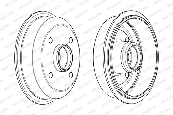 FERODO FDR329197 Tamburo freno