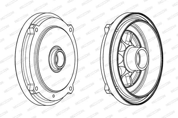 FERODO FDR329208 Tamburo freno