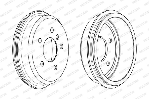 FERODO FDR329240 Tamburo freno