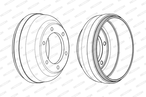 FERODO FDR329252 Tamburo freno