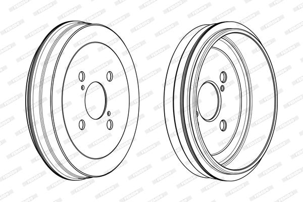FERODO FDR329257 Tamburo freno