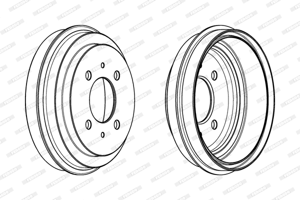 FERODO FDR329281 Tamburo freno