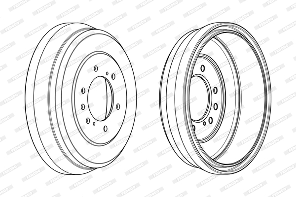 FERODO FDR329306 Tamburo freno