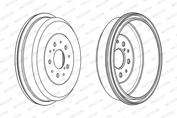 FERODO FDR329312 Tamburo freno
