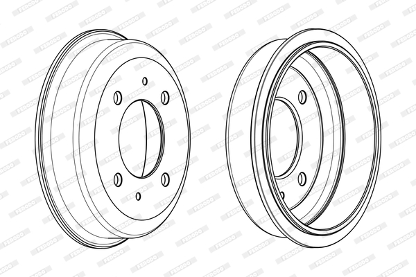 FERODO FDR329319 Tamburo freno