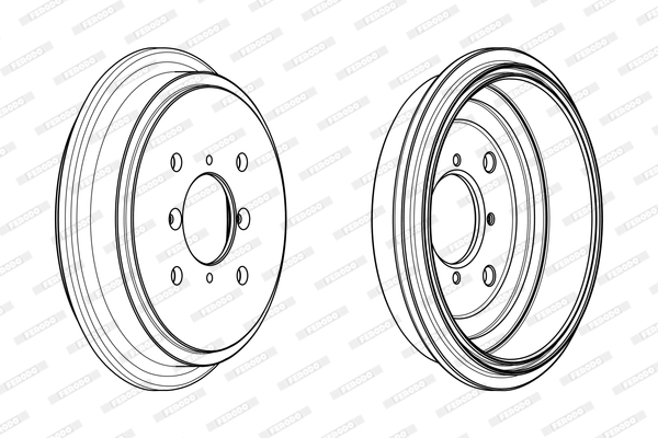 FERODO FDR329329 Tamburo freno