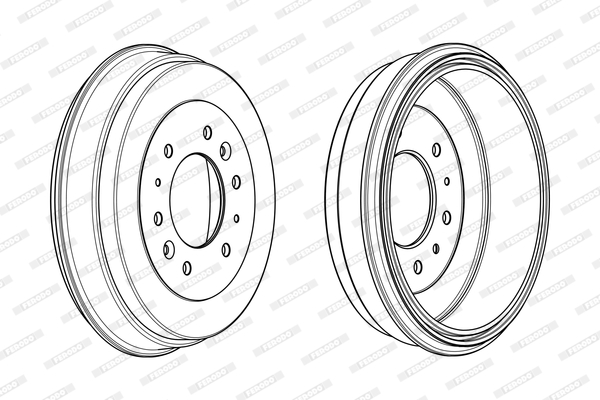 FERODO FDR329345 Tamburo freno