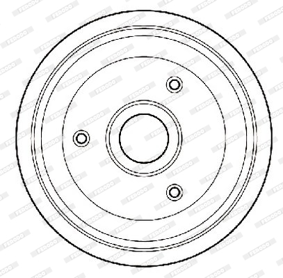 FERODO FDR329702 Tamburo freno