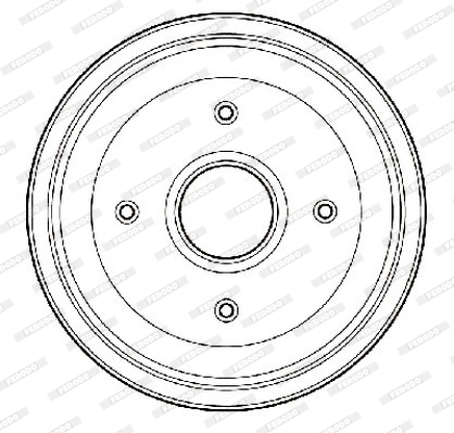 FERODO FDR329703 Tamburo freno