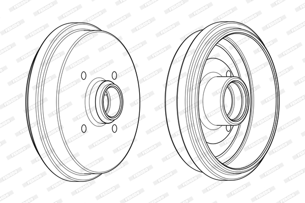 FERODO FDR329705 Tamburo freno