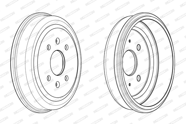 FERODO FDR329787 Tamburo freno