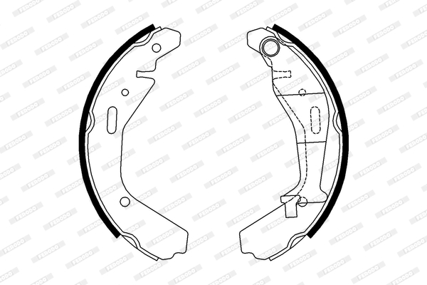 FERODO FSB4007 Kit ganasce...
