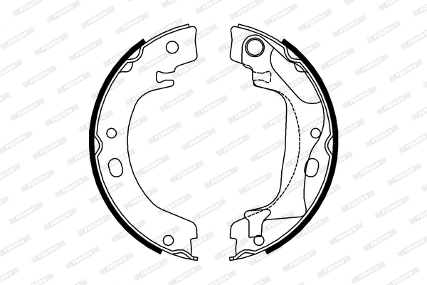 FERODO FSB4011 Kit ganasce,...