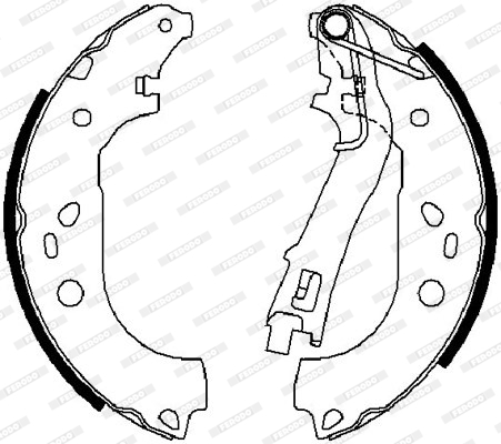 FERODO FSB4015 Kit ganasce...