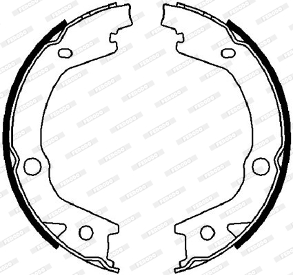 FERODO FSB4021 Kit ganasce,...