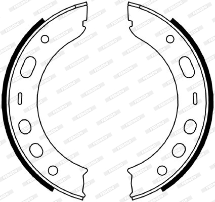 FERODO FSB4056 Kit ganasce,...