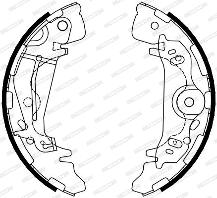 FERODO FSB4085 Kit ganasce...