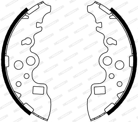 FERODO FSB4093 Kit ganasce...