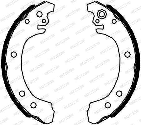 FERODO FSB4124 Kit ganasce...