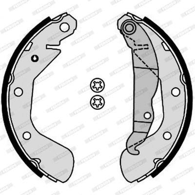 FERODO FSB4185 Kit ganasce...