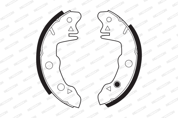 FERODO FSB46 Kit ganasce freno