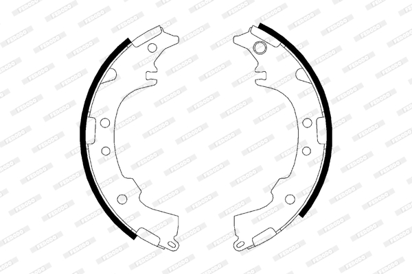 FERODO FSB621 Kit ganasce...