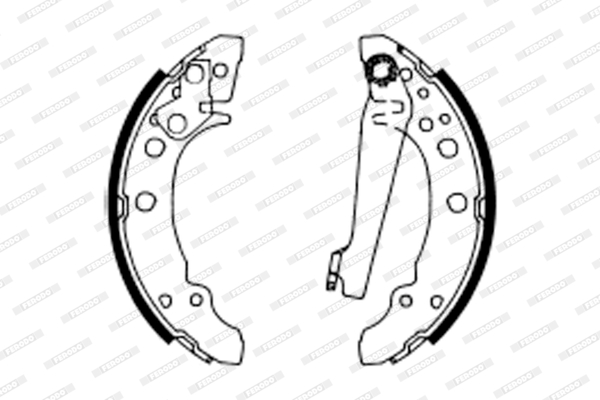 FERODO FSB622 Kit ganasce...