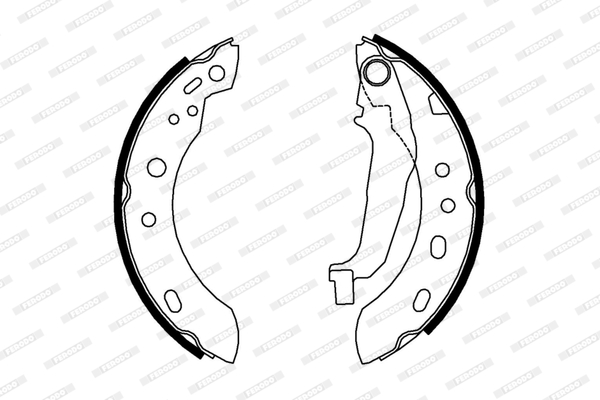 FERODO FSB640 Kit ganasce...