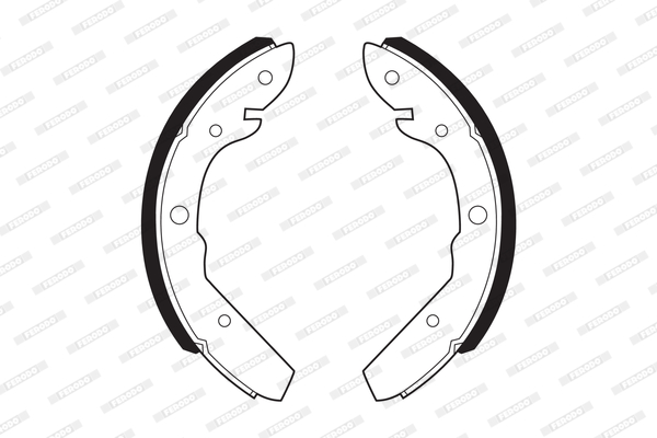 FERODO FSB82 Kit ganasce freno