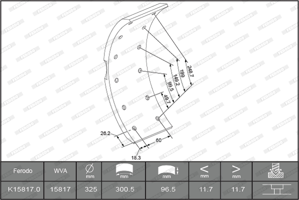 FERODO K15817.0-F3652 Kit...