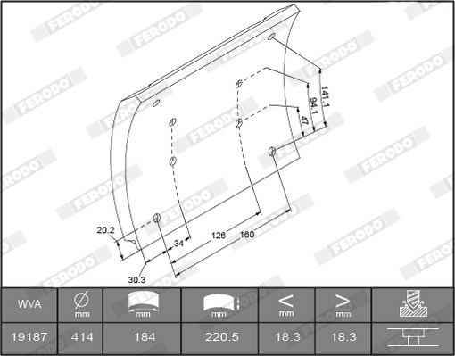 FERODO K19187.0-F3660 Kit...