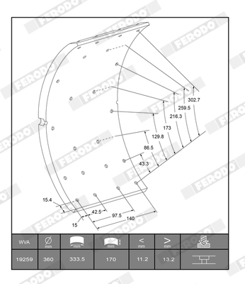 FERODO K19255.0-F3537 Kit...