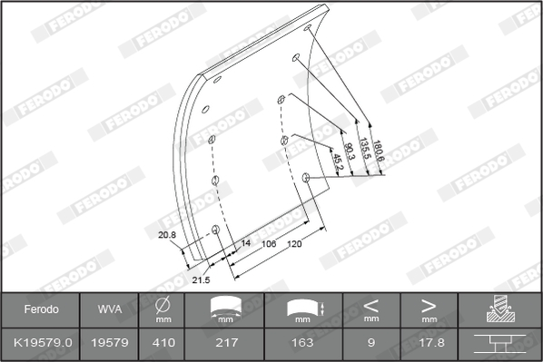 FERODO K19579.9-F3539 Kit...