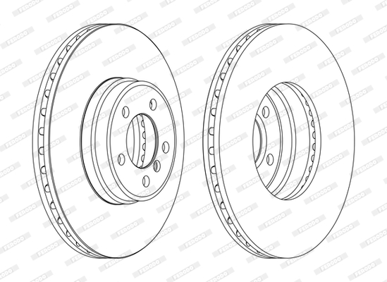 FERODO DDF1411C-1-D Δισκόπλακα for LAND ROVER