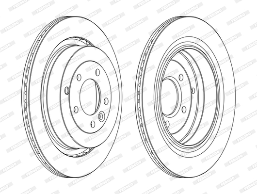 FERODO DDF1433C-1-D Δισκόπλακα for LAND ROVER