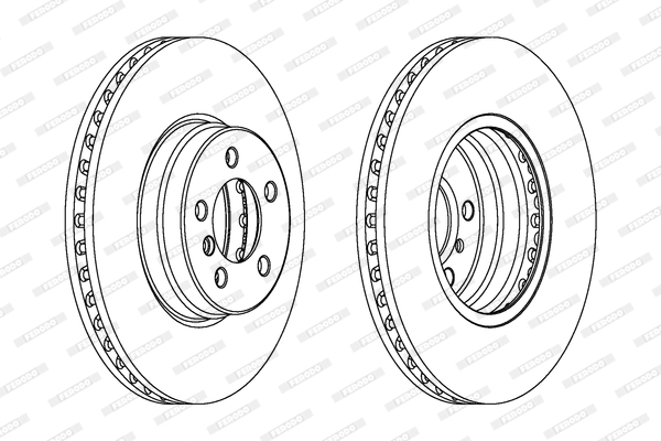 FERODO DDF1436C-1 PREMIER Δισκόπλακα for LAND ROVER