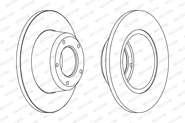 FERODO DDF246 PREMIER Δισκόπλακα for LAND ROVER