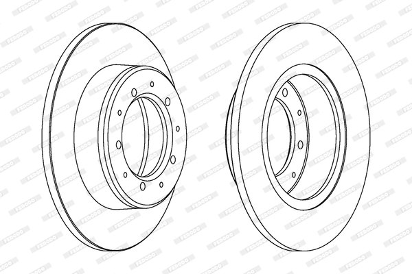 FERODO DDF283 PREMIER Δισκόπλακα for LAND ROVER