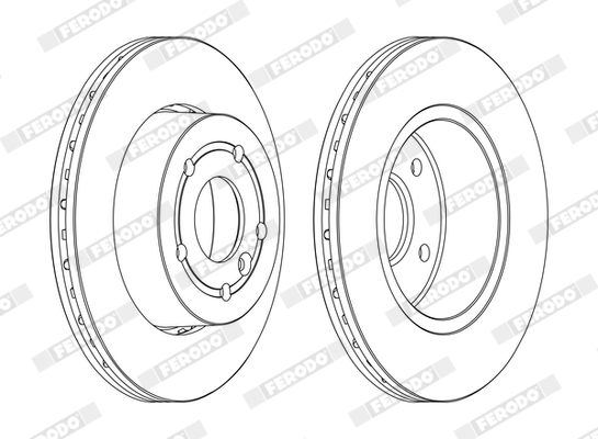 FERODO DDF873C PREMIER Δισκόπλακα for LAND ROVER