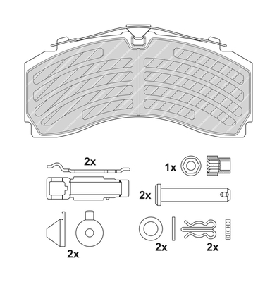 FERODO FCV4417PTS PREMIER Σετ τακάκια, δισκόφρενα for MERCEDES-BENZ