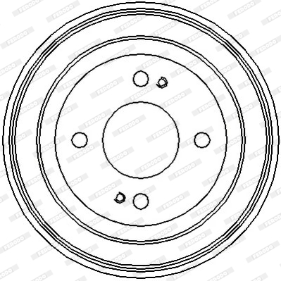 FERODO FDR329060 PREMIER Ταμπούρο for HONDA ROVER