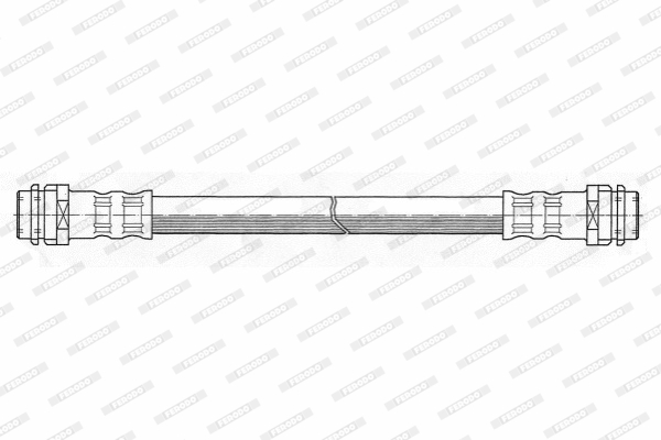 FERODO FHY2208 Ελαστικός σωλήνας φρένων for AUDI SEAT SKODA VW