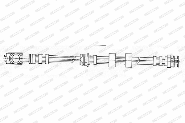 FERODO FHY2209 Ελαστικός σωλήνας φρένων for SEAT SKODA VW