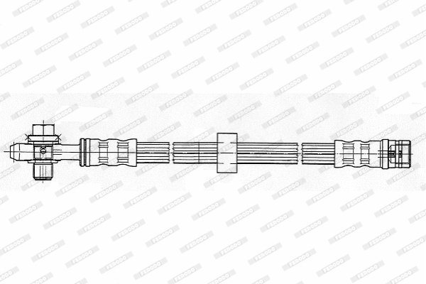 FERODO FHY2223 Ελαστικός σωλήνας φρένων for AUDI SEAT SKODA VW