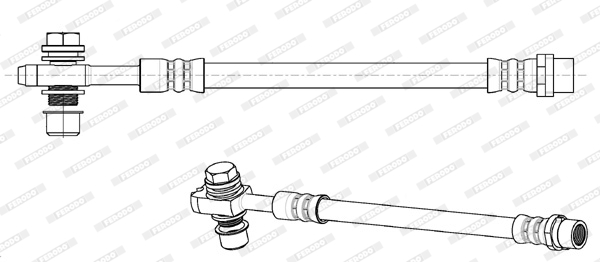 FERODO FHY2224 Ελαστικός σωλήνας φρένων for VW