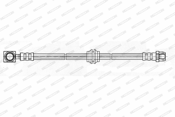 FERODO FHY2478 Ελαστικός σωλήνας φρένων for MINI