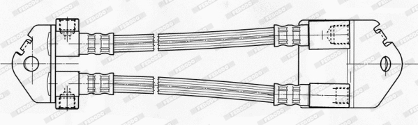 FERODO FHY2572 Brake Hose for FORD