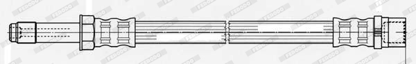 FERODO FHY2676 Brake Hose for MERCEDES-BENZ VW